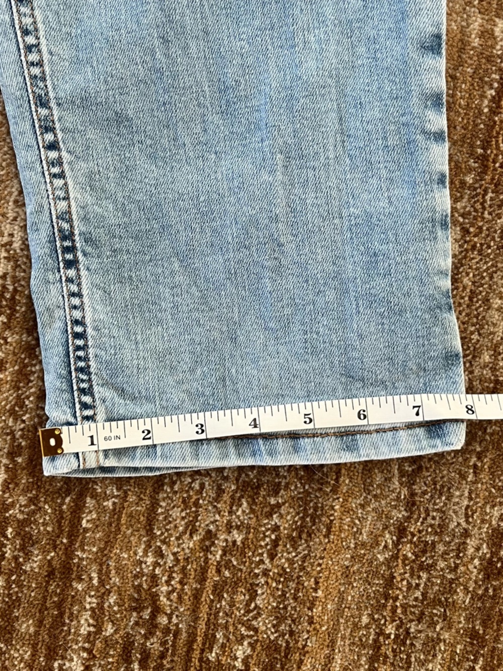 Pilcro Light Blue Straight Leg Women's Jeans - Picture 7 of 8